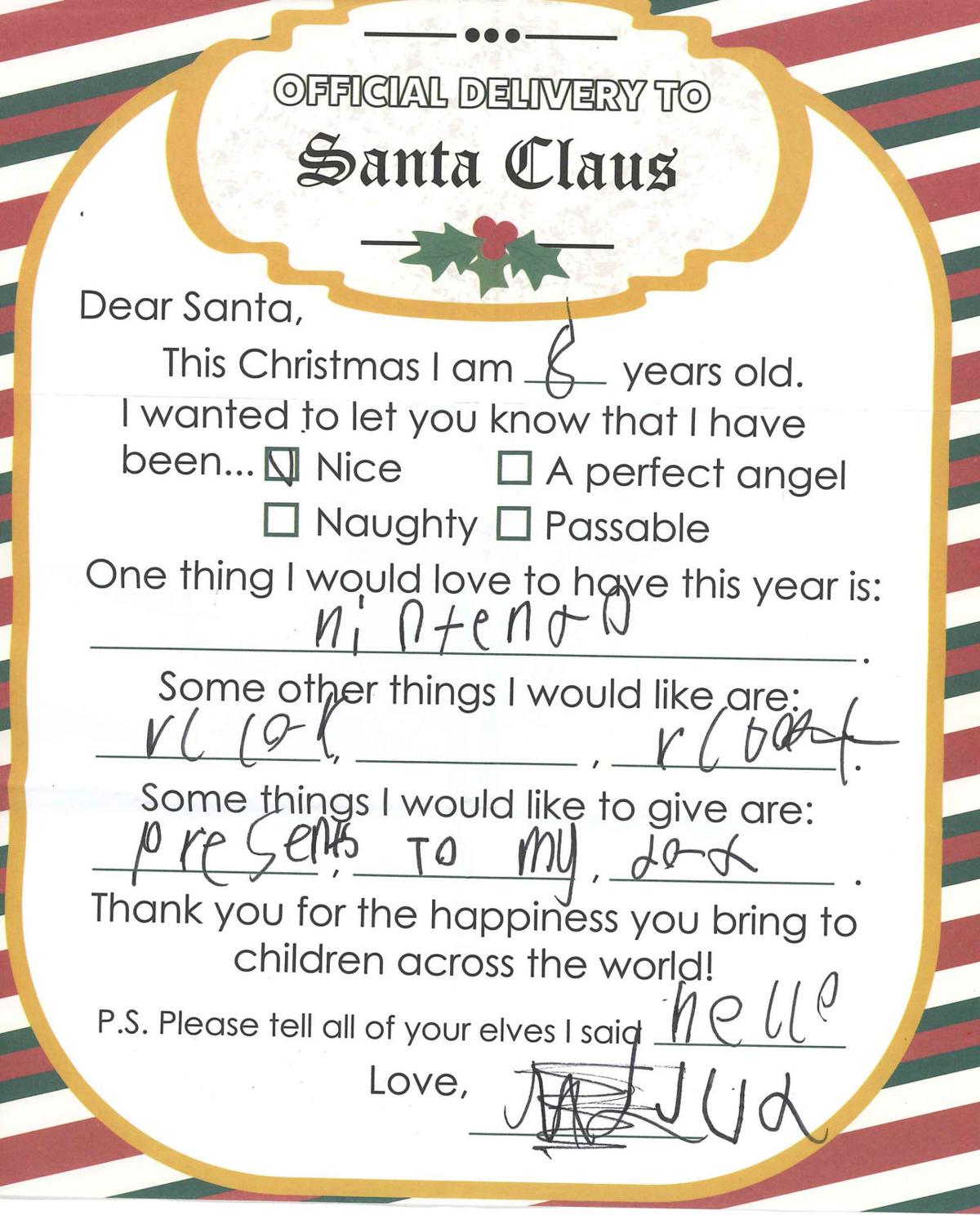 Panola County Kids Write Letters To Santa Lifestyles Panolawatchman Com