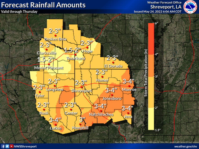 Severe weather in forecast for much of East Texas today General