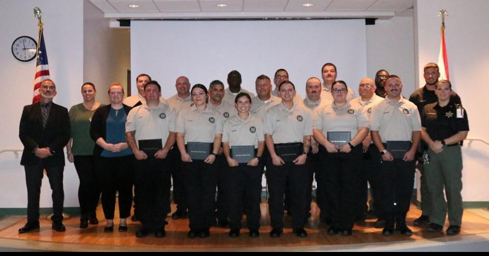 PASCO COUNTY 15 New Corrections Officers graduate training News