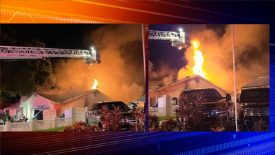 PINELLAS COUNTY: Fire damages a home in Clearwater