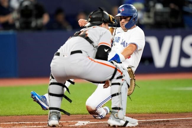 Springer, Varsho out of Blue Jays' lineup for Game 2 vs. Dodgers