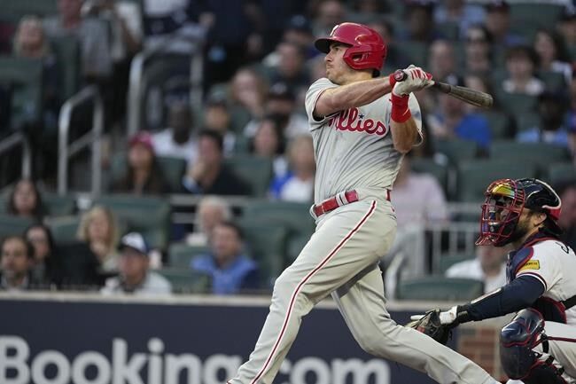 Braves rally past Phillies on d'Arnaud, Riley homers and game-ending double  play to even NLDS, National