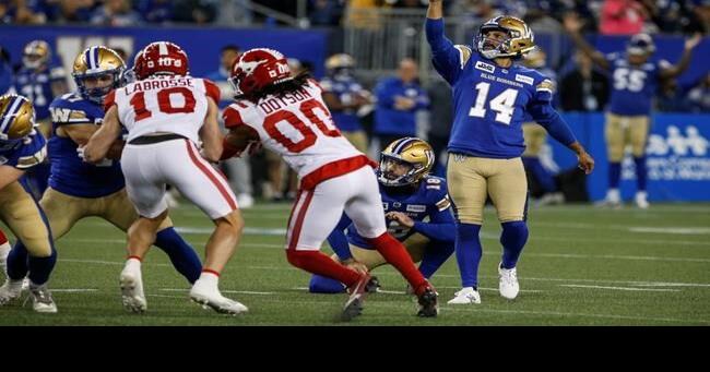 Bombers kicker Castillo critical of CFL’s use of chipped footballs