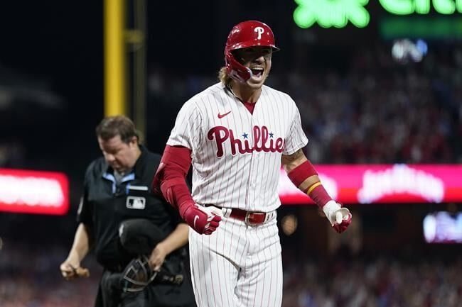 MLB Playoffs updates: Bryson Stott's grand slam helps Phillies sweep  Marlins to advance to National League Division Series - 6abc Philadelphia