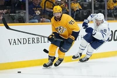 Forsberg's goal, assist lead Predators over Maple Leafs 6-3 ...