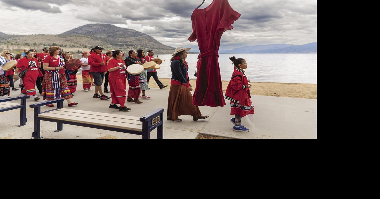 Record crowd marches on Red Dress Day | News | pentictonherald.ca