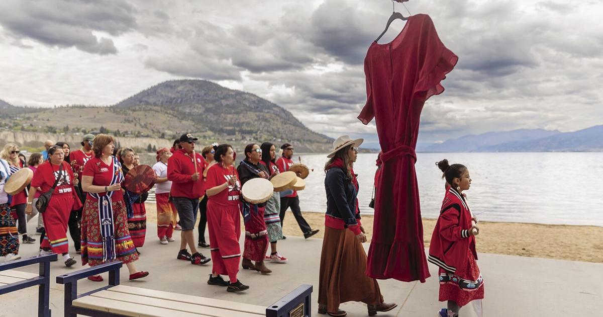 Record crowd marches on Red Dress Day | News | pentictonherald.ca Record crowd marches on Red Dress Day | News | pentictonherald.ca