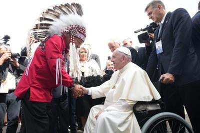 Pope sorry for forced assimilation of Indigenous people at residential schools