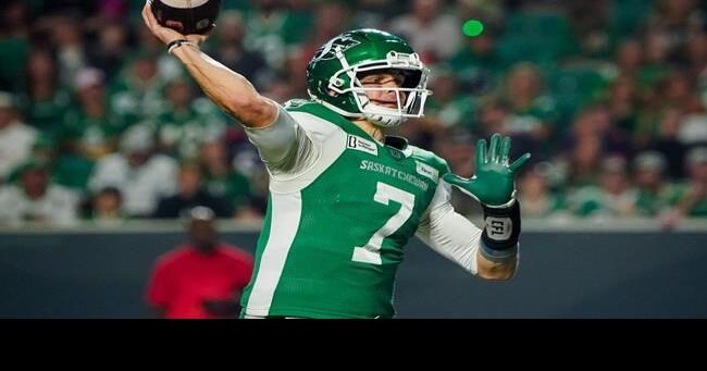 Riders’ Harris, Bombers’ Ford earn CFL monthly honour roll awards