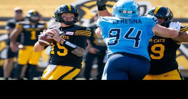 Bo Levi Mitchell leads Ticats to 31-28 Labour Day win over Argonauts