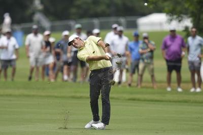 Tour rookie Hall up 3 despite English ace at Colonial