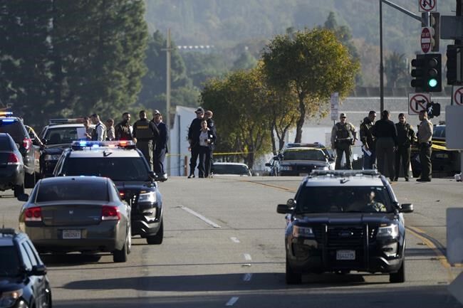 Car crashes into Los Angeles sheriff's department recruits on