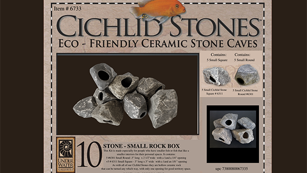 Underwater Galleries AUG6701 15-Pack Cichlid Stone 