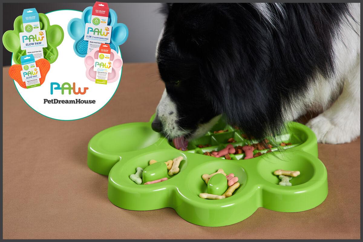 PetDreamHouse Spin Collection Interactive Slow Feeder Bowls for Dogs,  Center Moving Design is Interactive & Interchangeable, for All Dogs &  Puppies GREEN ADVANCED LEVEL