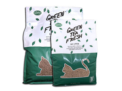 green tea leaves cat litter