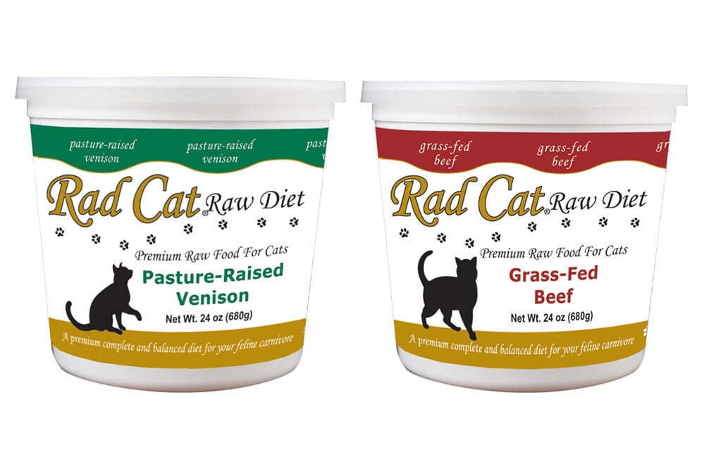 Rad Cat Raw Diet Grass Fed Beef and Pasture Raised Venison Cat