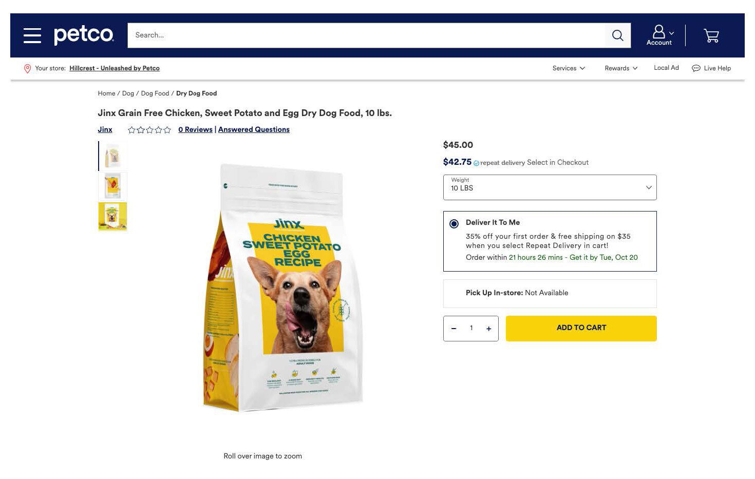 Petco online shop