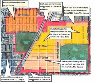 Rolla Mo Zoning Map Rolla City Council: Schuman/Ber Juan Neighborhood Plan Gets First Look |  News | Phelpscountyfocus.com