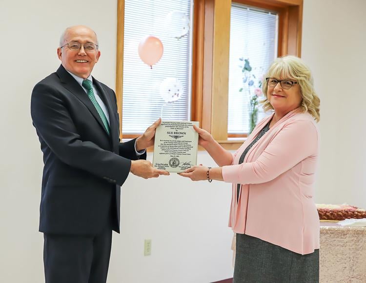 Sue Brown honored for 33 years of service to citizens and judiciary