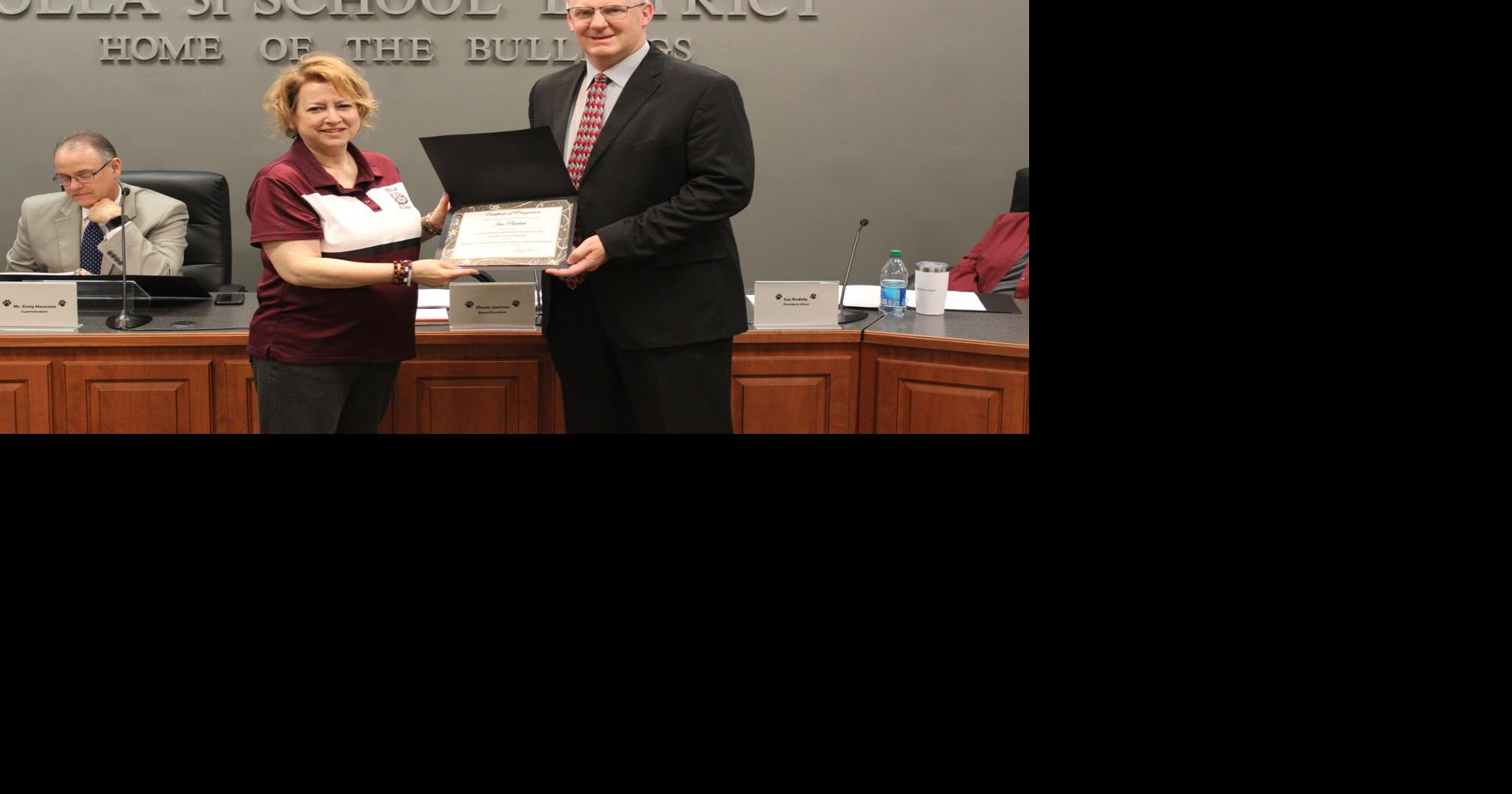 Pritchett honored for regional award School News