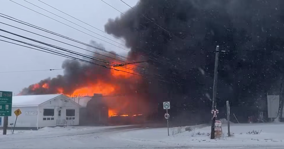 Fire at Wallace fish plant