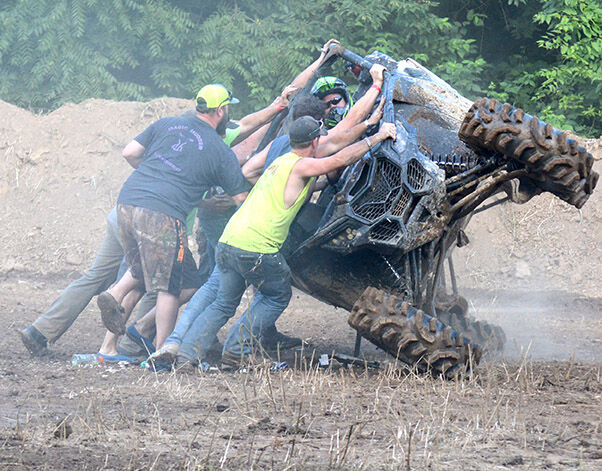 Rollover during barrel race