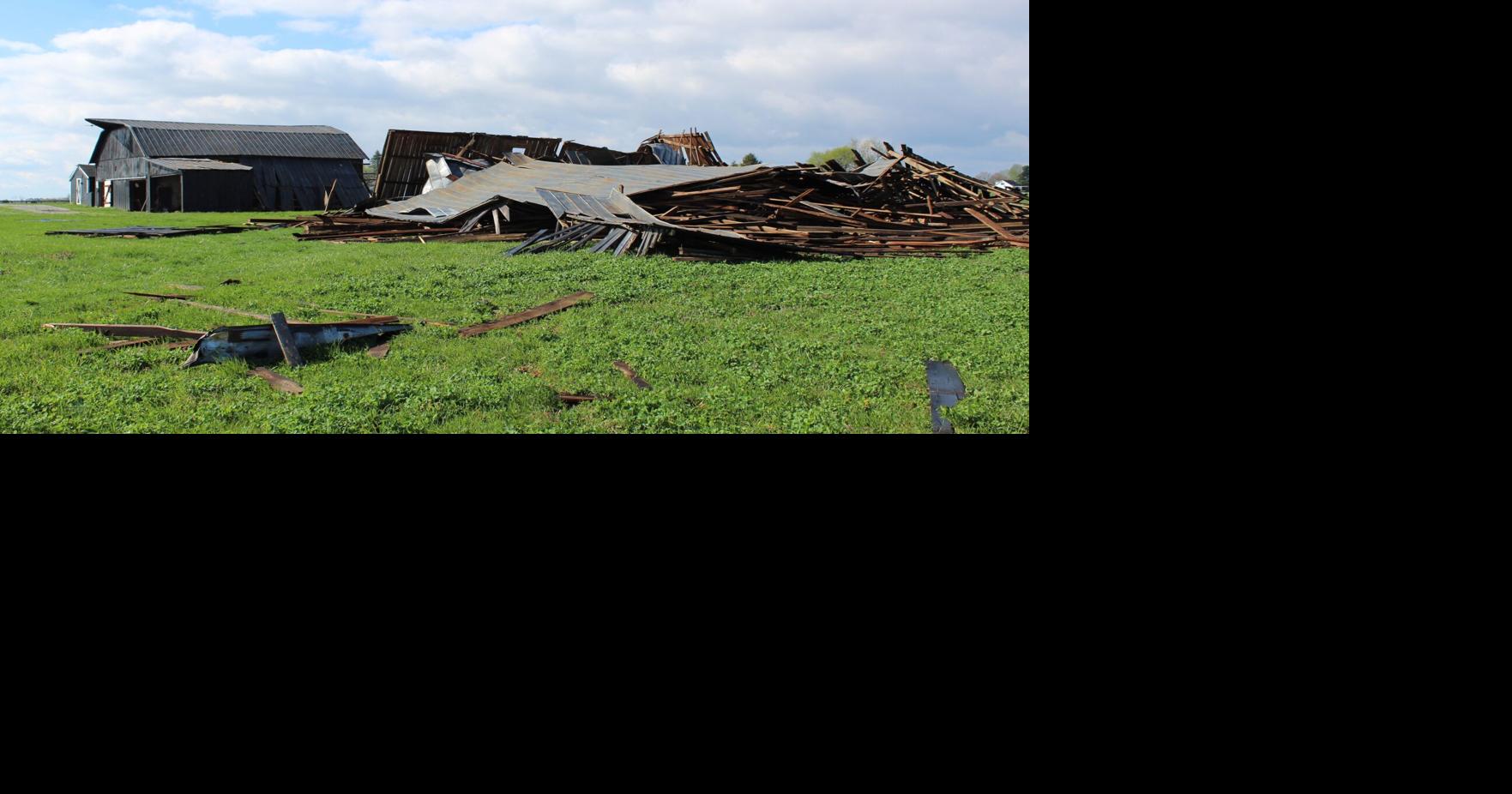 Tornado damages many barns and downs numerous trees in county (copy ...