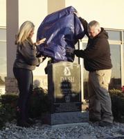 City dedicates memorial to fallen hero, K-9 Dash