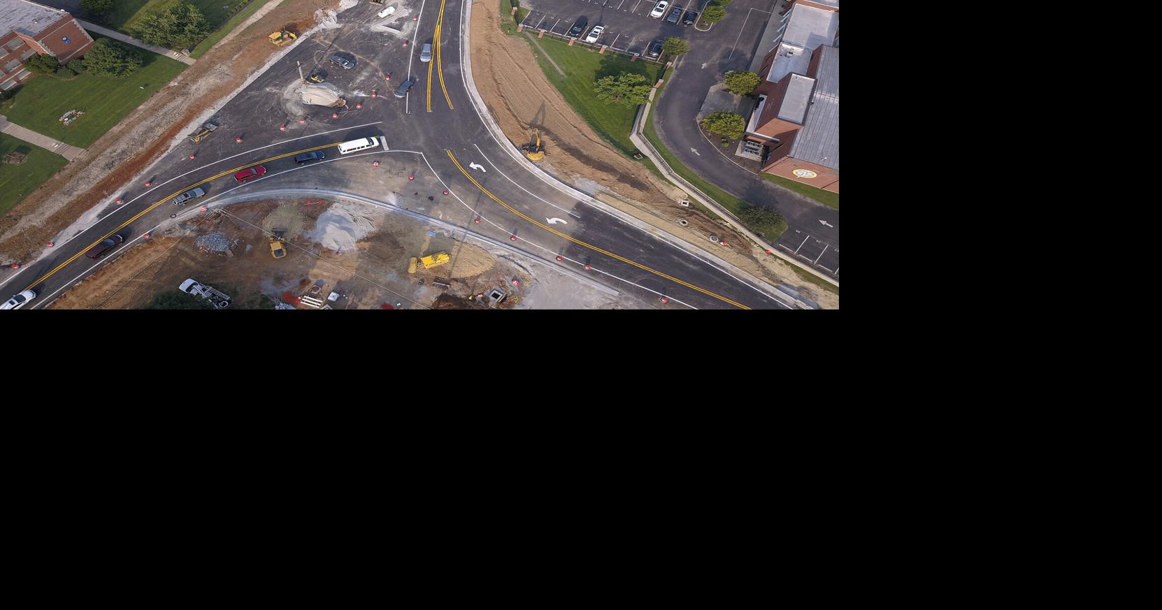 Roads reopen as roundabout construction continues Features