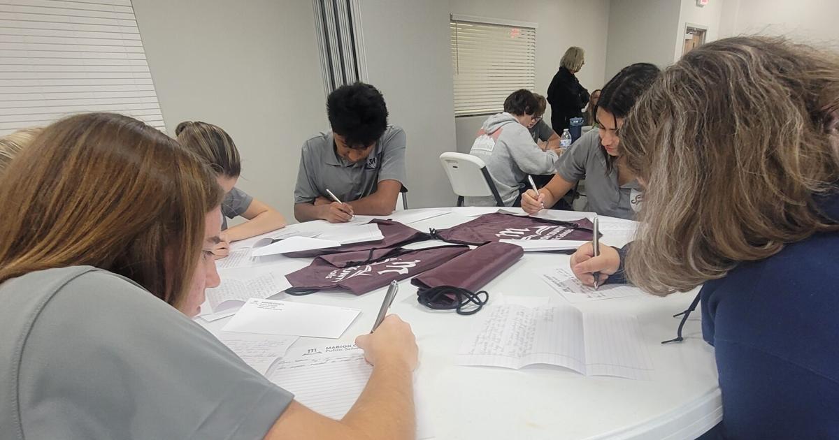 Programs Cursive Fifth graders getting extra cursive practice through Student Ambassador ...