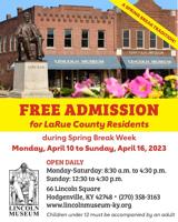 SPRING BREAK: Free Admission to The Lincoln Museum