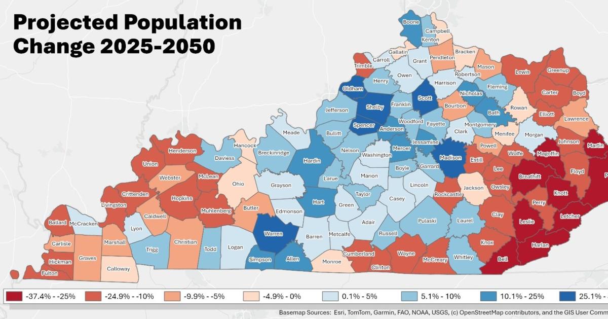 Local population growth projected