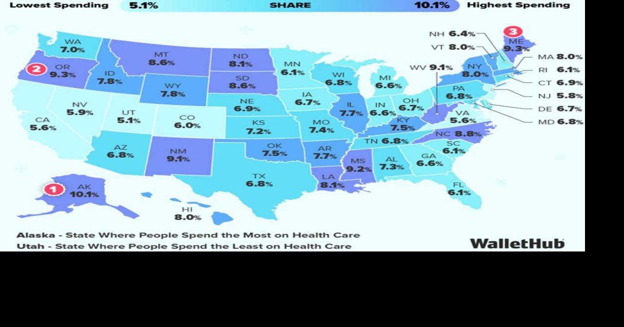 Kentucky is the 21st most expensive state for health care