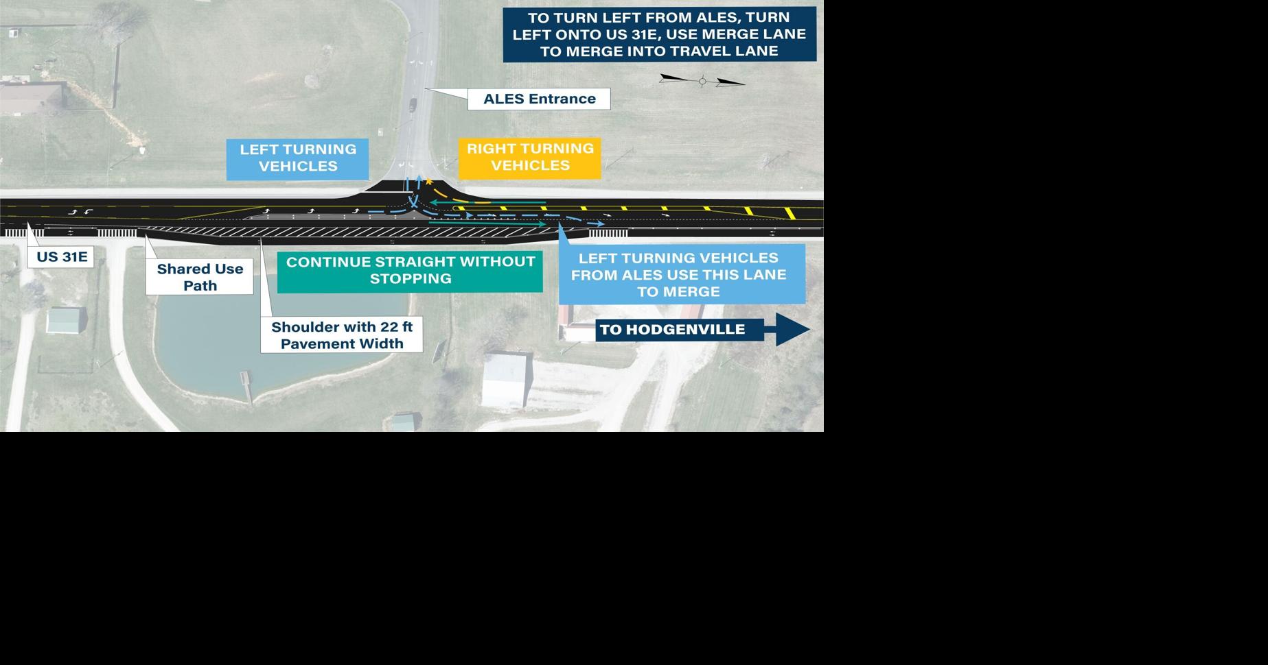 Traffic pattern for new ALES entrance released