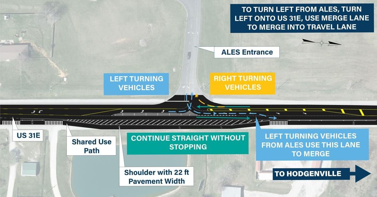 Traffic pattern for new ALES entrance released