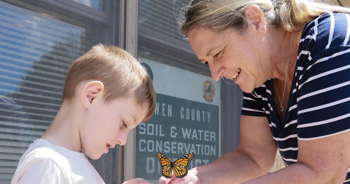 Sharing her love for butterflies
