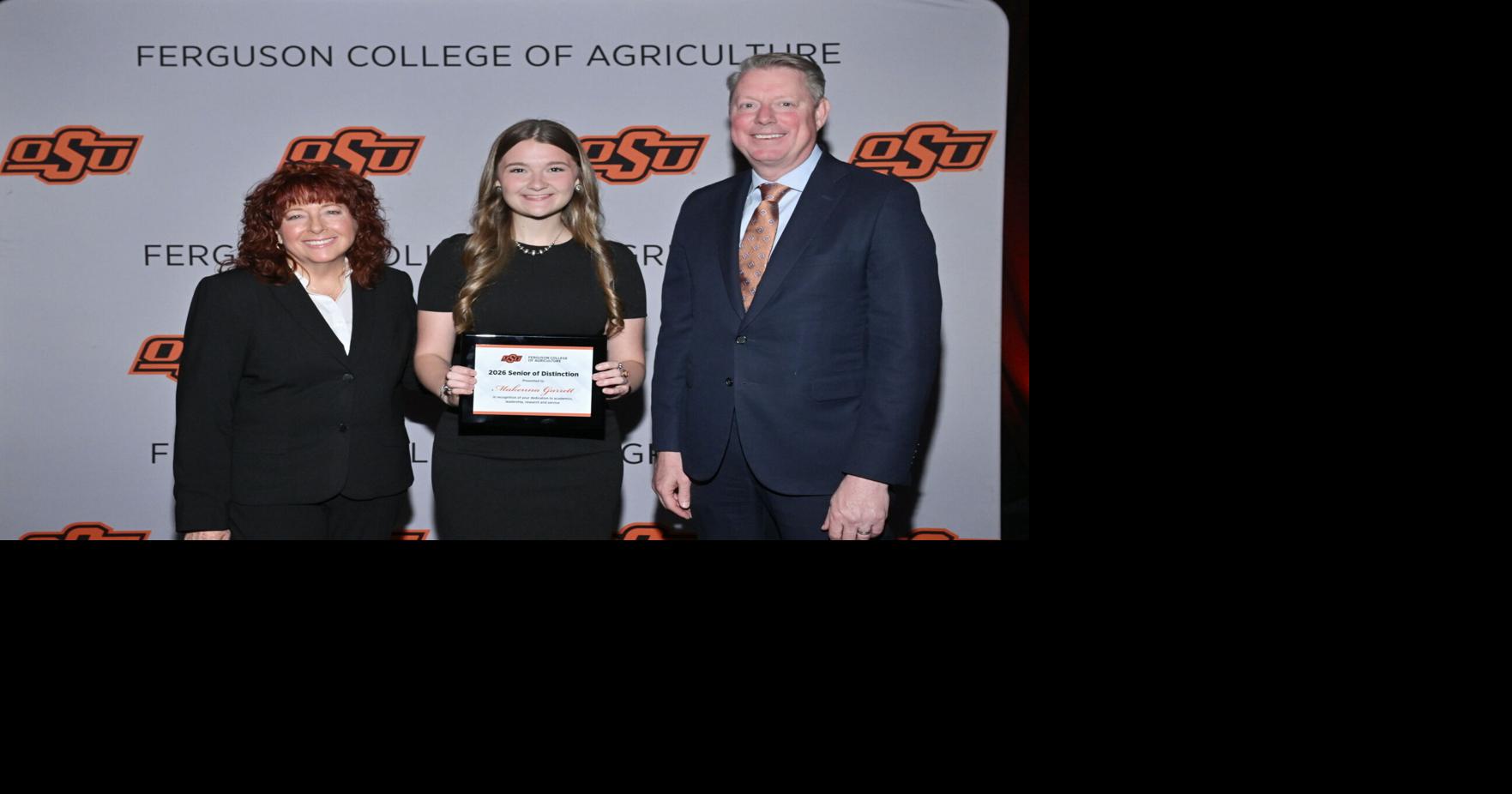 Local student recognized as 2026 Ferguson College of Agriculture Seniors of Distinction