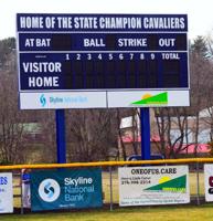 New Cavalier softball scoreboard erected