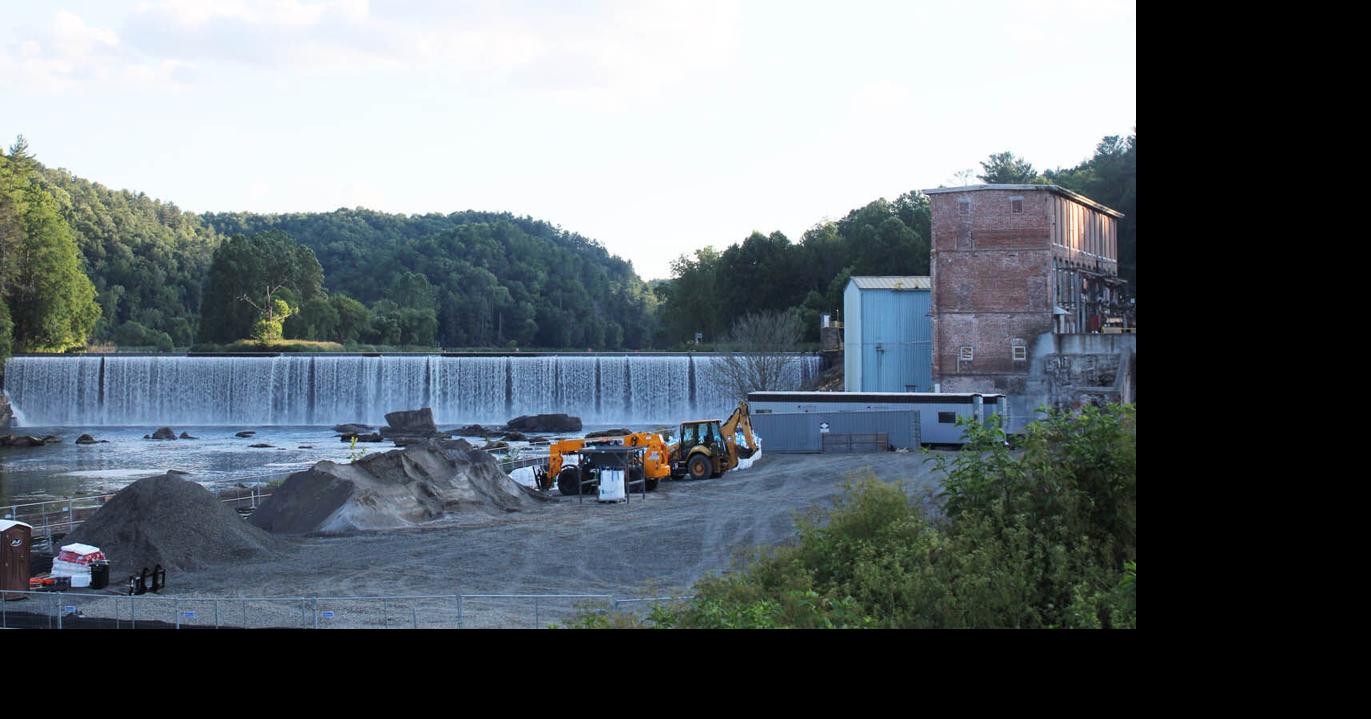 Fries Dam repairs underway