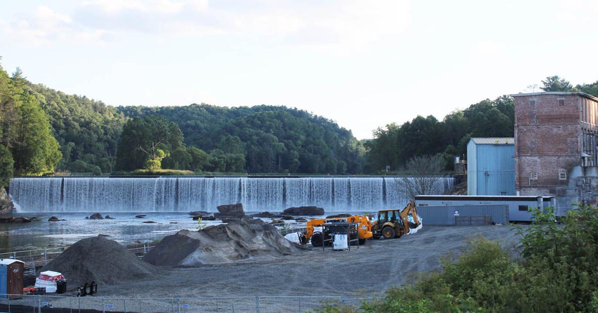 Fries Dam repairs underway