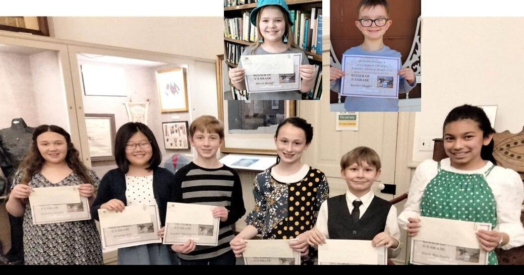Women's History Month essay contest recently held at the Bedford Museum & Genealogical Library