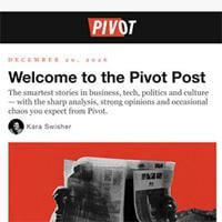 ‘Pivot’ Expands Beyond Podcasting With New Newsletter.