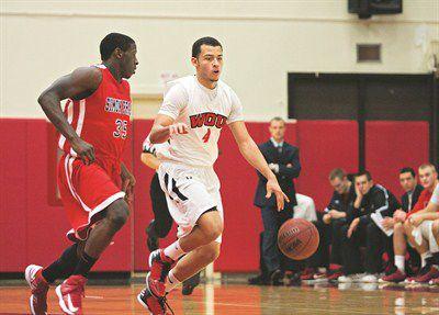 College Basketball Western Oregon Freshmen Devon Alexander And