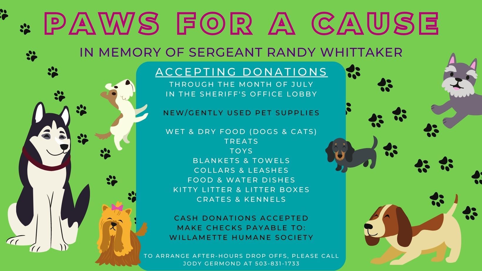 Donate to PCSO s 8th Annual Paws for a Cause News polkio