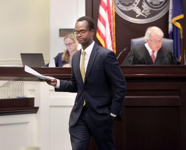 black lawyer in courtroom