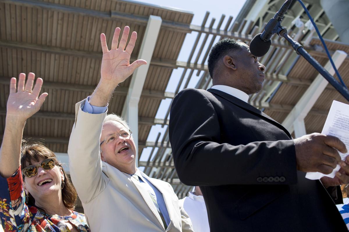 Mayor Tecklenburg and his wife.JPG