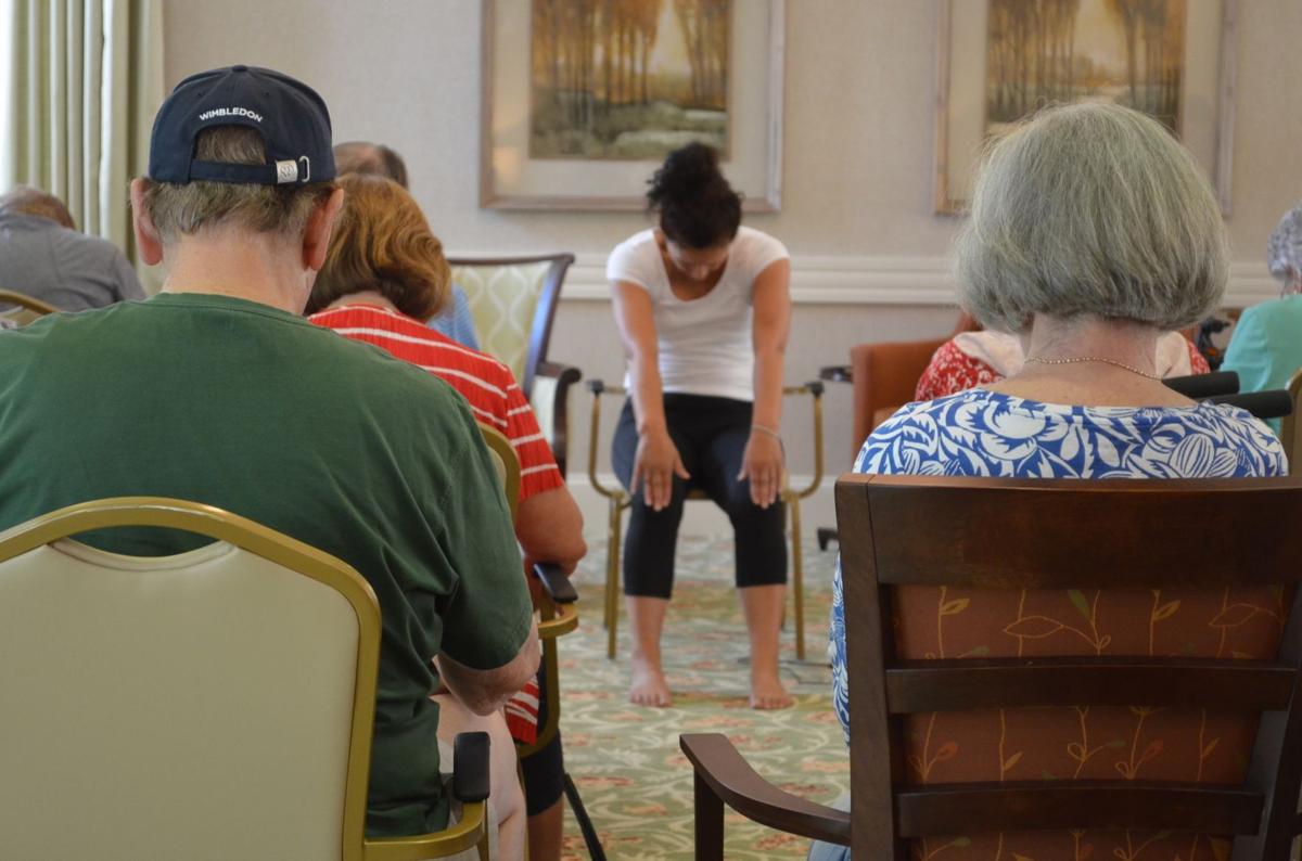 Breathe In Breathe Out Chair Yoga Helps Seniors Learn Meditation Stretching Features Postandcourier Com