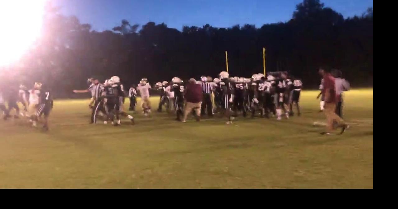 Bench clearing scrum ends KingstreeManning football game early as