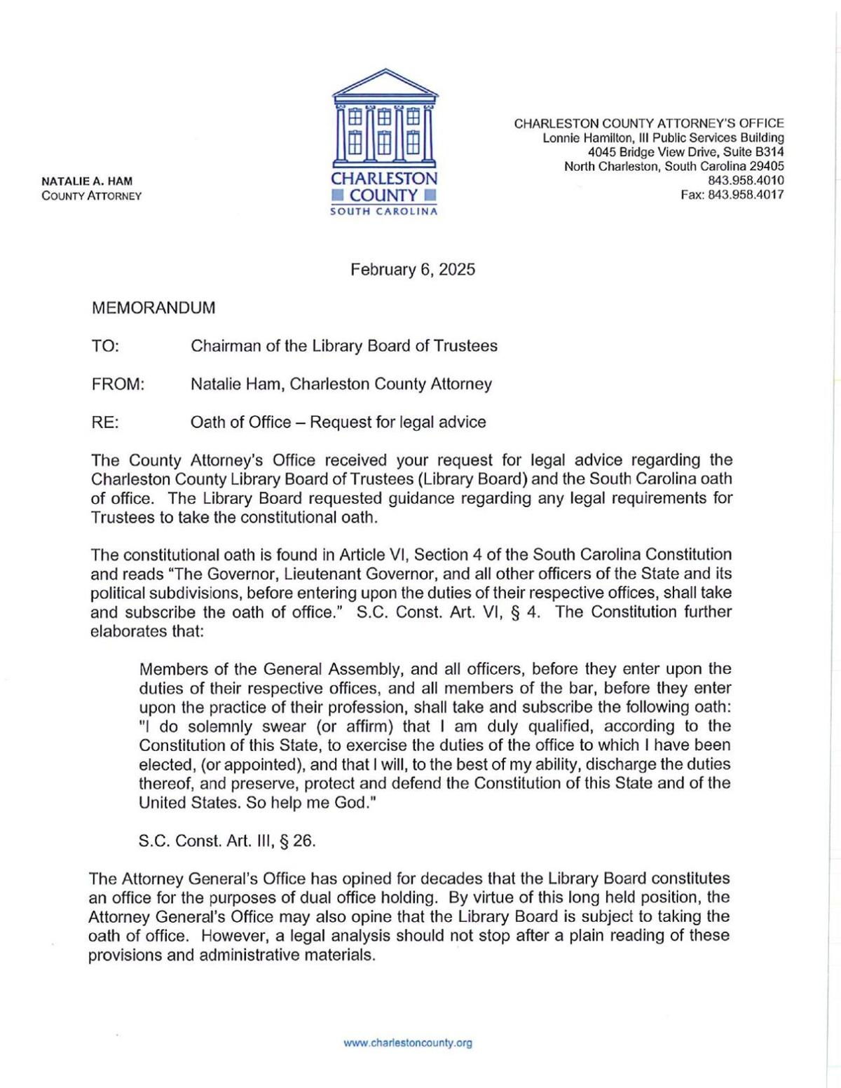Matt Leber calls to fire of most of Charleston Library Board