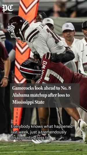 Gamecocks look ahead to No. 8 Alabama matchup after loss to Mississippi State